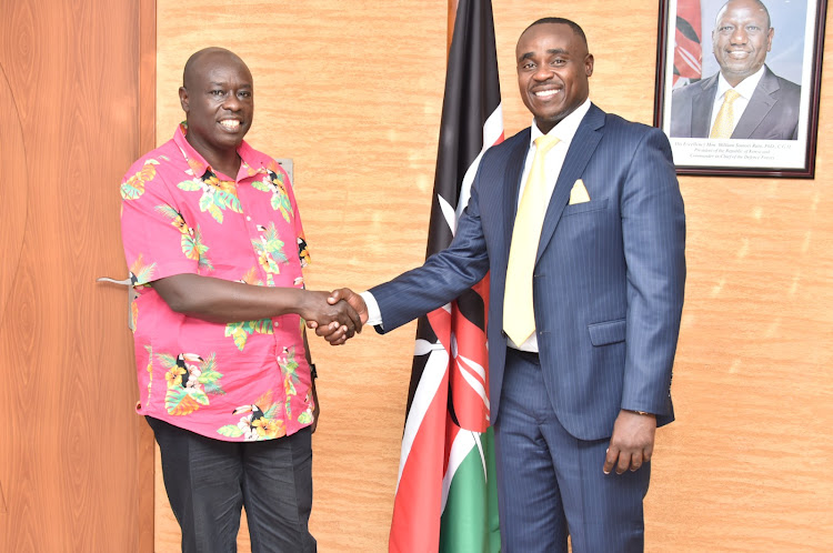 File image of Rigathi Gachagua and Cleophas Malala.